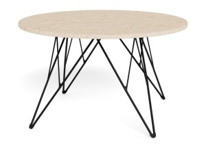Masuta de cafea Prunus, Bej, 46.4x80x80 cm - Img 3