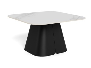 Masuta de cafea Salinas, Alb, 45x80x80 cm - Img 2