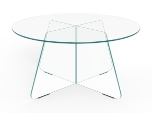 Masuta de cafea Samos, Transparent, 40x80x80 cm - Img 5