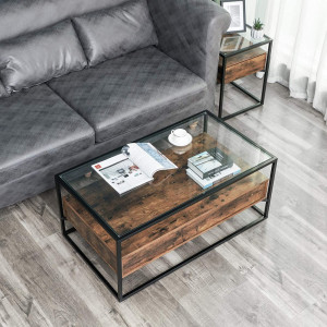 Masuta de Cafea Vasagle, 106x57x45cm - Img 4