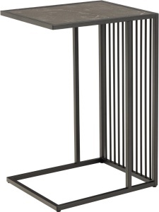 Masuta laterala Strington, Negru, 63x43x35 cm - Img 3