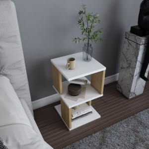 Noptiera Carter - Alb, Oak - Img 2
