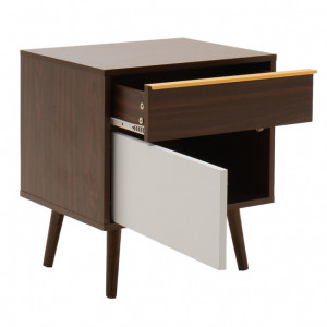 Noptiera Nastia Dark Walnut 48x39x53 cm - Img 3