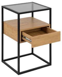 Noptiera Randolf V1, Gri, 60x40x35 cm - Img 4