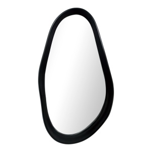 Oglinda ovala, Baloa, Negru, 44x4x80 cm - Img 3