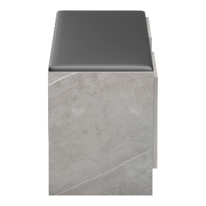 Pantofar bancheta cu depozitare, Zulla, Gri, 110x37x43 cm - Img 6