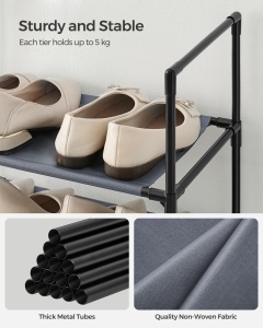 Pantofar modular Songmics Gri 45x28x173 cm - Img 4