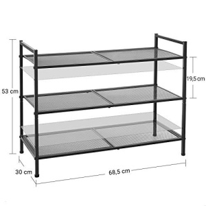 Pantofar, Songmics, Negru, 68.5x28.5x53 cm - Img 5