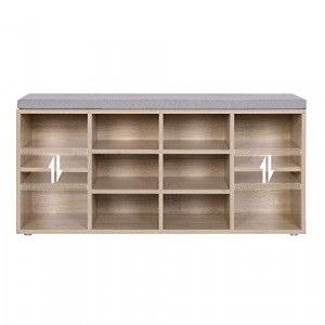 Pantofar, Vasagle, Natural-Gri, 104x30x48 cm - Img 5