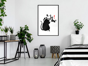Poster - Banksy: Rat Photographer, cu Ramă neagră, 40x60 cm - Img 2