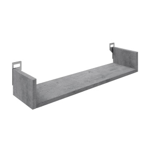 Raft de perete Derva, Pako World, Gri ciment, 60x15x10 cm