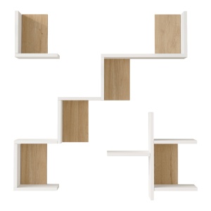 Raft de perete, Verso, Alb, 14.5x99.4x103 cm - Img 3