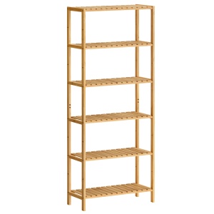 Raft depozitare Songmics, Bambou, Bej, 60x30x161 cm
