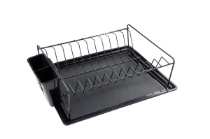 Raft pentru scurgere vesela SM011 Negru 35.5x29.5x11 cm - Img 2