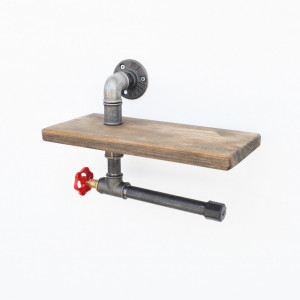 Raft Toaleta Boruraf175 Walnut-Negru - Img 4