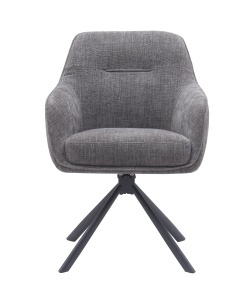Scaun AVOLA, Gri deschis, 65x89x59 cm - Img 2