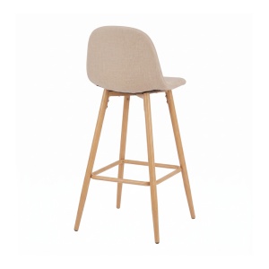 Scaun bar Bella, Bej, 41.5x49x98 cm - Img 2