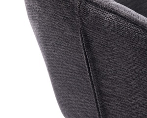 Scaun bar NOLAN, Gri inchis, 52x90-104x51 cm
