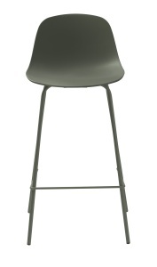 Scaun bar WHITBY, Verde masliniu, 45x93x47 cm - Img 2