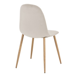 Scaun Bella, Bej/Natural, 44x55x85 cm - Img 2