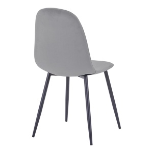 Scaun Bella, Gri/Negru, 44x55x85 cm - Img 2