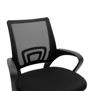 Scaun birou Berto, Negru, 60x48x85 cm - Img 6