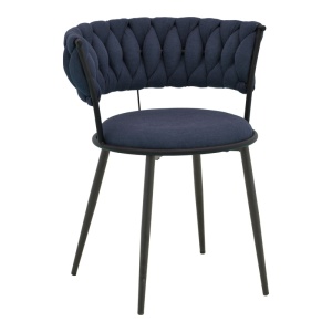 Scaun cu brate Alkia I Albastru inchis 57x58.5x72 cm