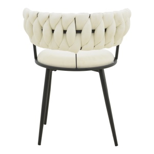 Scaun cu brate Alkia I Ecru 57x58.5x72 cm - Img 5