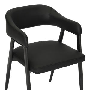 Scaun cu brate Sezan Negru 56x55x78 cm - Img 7