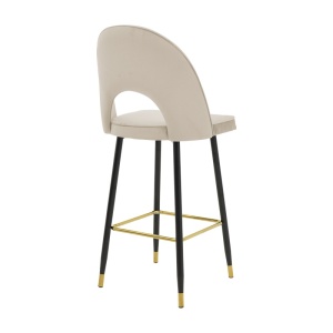 Scaun de bar Casenio Pako Bej 48x50x107 cm - Img 2