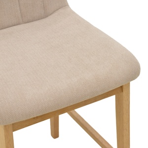 Scaun de bar Dalby, Bej, 50x45x102.5 cm - Img 7