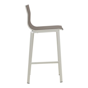 Scaun de bar de gradina, Melina, Gri, 45x49x115 cm - Img 4