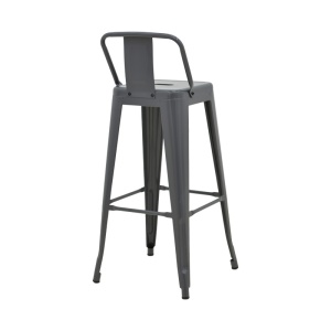 Scaun de bar Utopia Gri 42x42x86 cm - Img 3