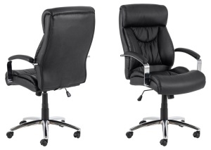 Scaun de birou Benson, Negru, 120x64.5x83 cm - Img 2
