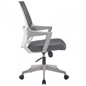 Scaun de birou Fragrant cu plasa din material textil de culoare gri - Img 3