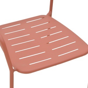 Scaun de gradina Stivuibil, Deraby, Terracotta, 45.5x56x83 cm - Img 8