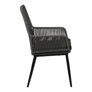Scaun de gradina, Tanish, Gri, 58x58.5x87 cm - Img 5