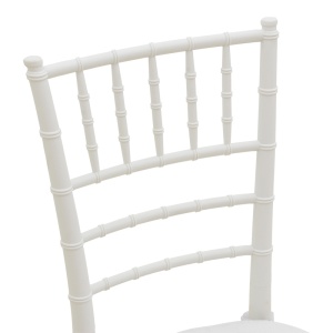 Scaun de gradina, Tiffany I, Alb, 46.5x39.5x87 cm - Img 6
