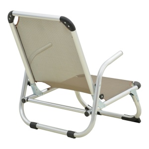 Scaun de plaja cu Spatar Inalt, Playa, Champagne, 72x54x63 cm - Img 2