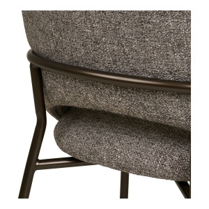 Scaun dining Costa, Gri inchis , 56x60x80 cm - Img 3