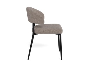 Scaun dining Edina, Gri, 77x56x55 cm - Img 5