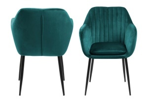 Scaun dining Emilia, Verde, 83x57x61 cm - Img 5