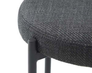 Scaun dining fara spatar PELICAN, Negru, 44x48x44 cm - Img 3