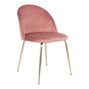 Scaun dining Geneve, Roz , 56x51x76 cm - Img 5