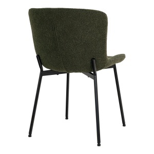 Scaun dining Maceda, Verde inchis, 59x48x83 cm - Img 2