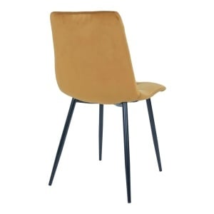 Scaun dining Middelfart, Galben mustar, 55x44x86 cm - Img 2