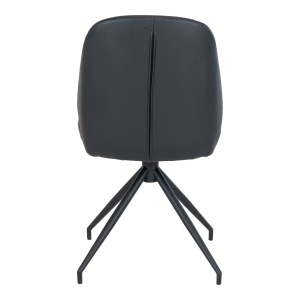Scaun dining Monte Carlo, Negru, 60x50x88 cm - Img 3