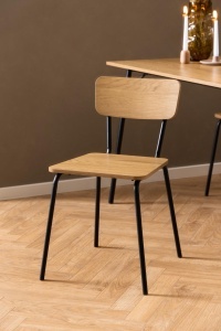 Scaun dining Peru, Natural, 75x45.6x52.5 cm - Img 2