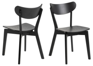 Scaun dining Roxby, Negru, 79.5x45x55 cm - Img 4