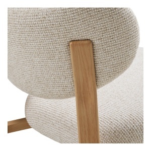 Scaun dining Savina, Bej, 60x50x81 cm - Img 3